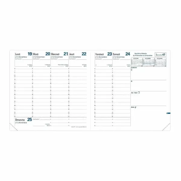 RETIF Agenda 2022 Semainier Ex Cutif 16X16Cm