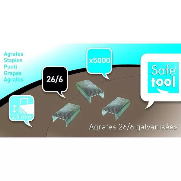 RETIF Agrafes 26/6 Galvanis Es - Par 3X5000