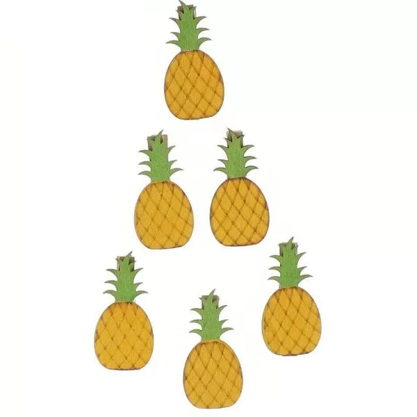 RETIF Ananas Clips En Bois 6X4,5Cm - Par 6