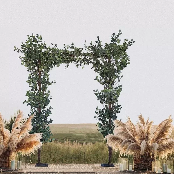 RETIF Arche De Mariage Avec Feuillage Artificiel, H.270Cm - Isha