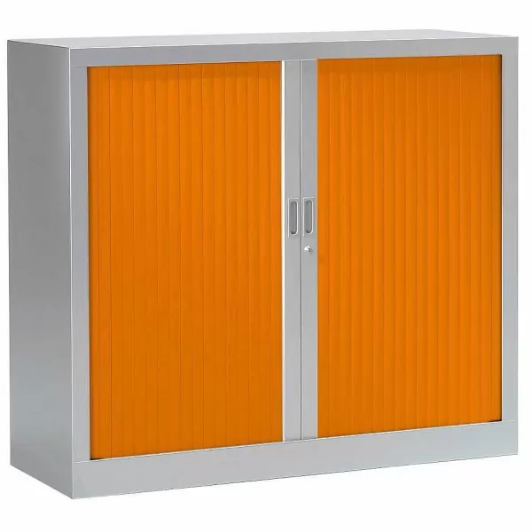 RETIF Armoire Monobloc Fun 2 Tab. Aluminium Rideaux Orange