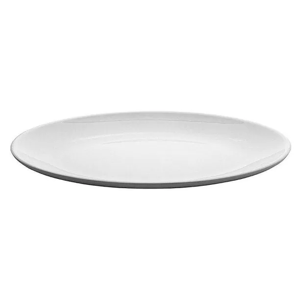 RETIF Assiette Ovale M Lamine Blanc