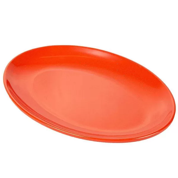 RETIF Assiette Ovale M Lamine Rouge 25,5X18Cm - Par 15