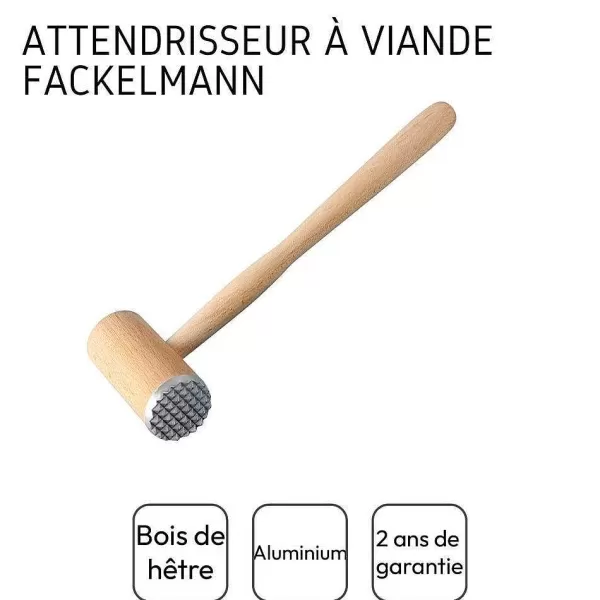 RETIF Attendrisseur Viande En Bois Fackelmann Wood Edition