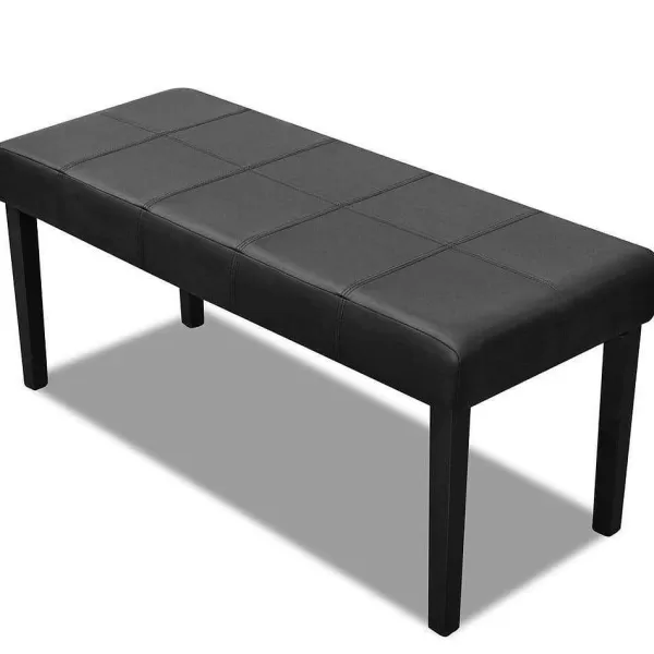 RETIF Banc Banquette Pouf 106Cm Noir Salon Salle Manger Chambre