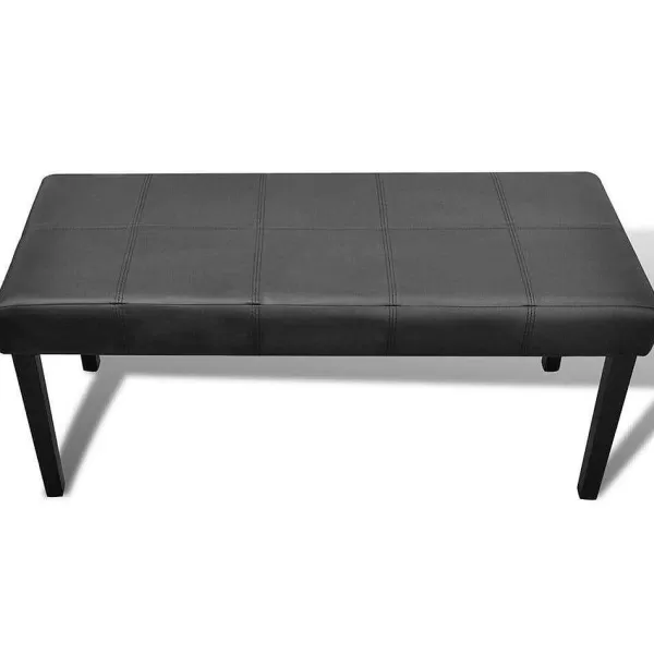 RETIF Banc Banquette Pouf 106Cm Noir Salon Salle Manger Chambre