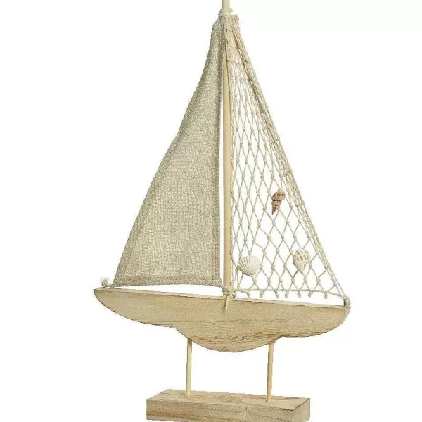 RETIF Bateau En Bois Poser L26X H42 Cm