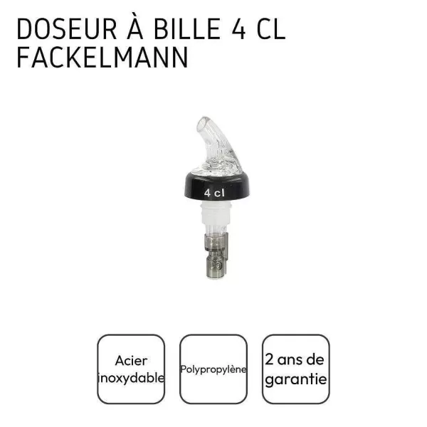 RETIF Bec Verseur Doseur Alcool Bille 4Cl Fackelmann