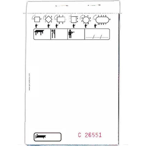 RETIF Bloc Commande Autocopiant Dupli Blanc - Par 100