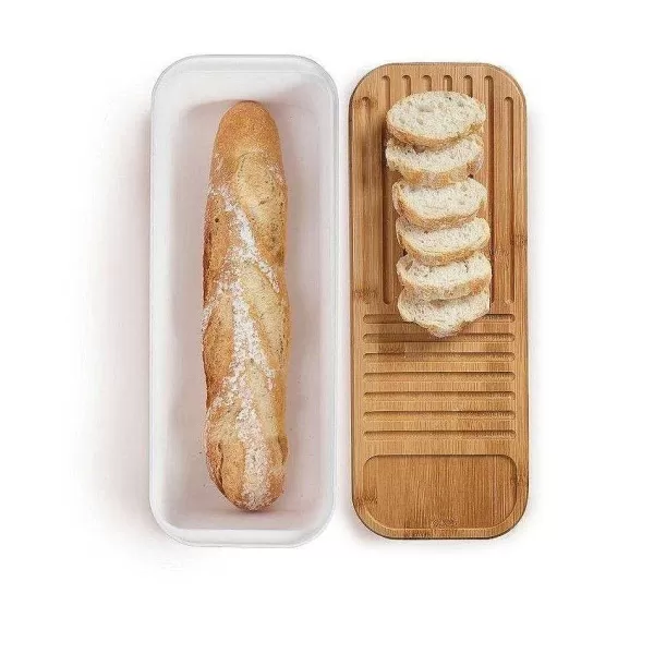 RETIF Bo Te Pain Pour Baguette Avec Couvercle En Bois