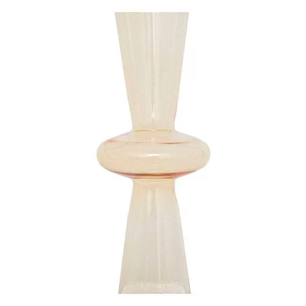 RETIF Bougeoir Chandelier En Verre Jaune H29.5Cm