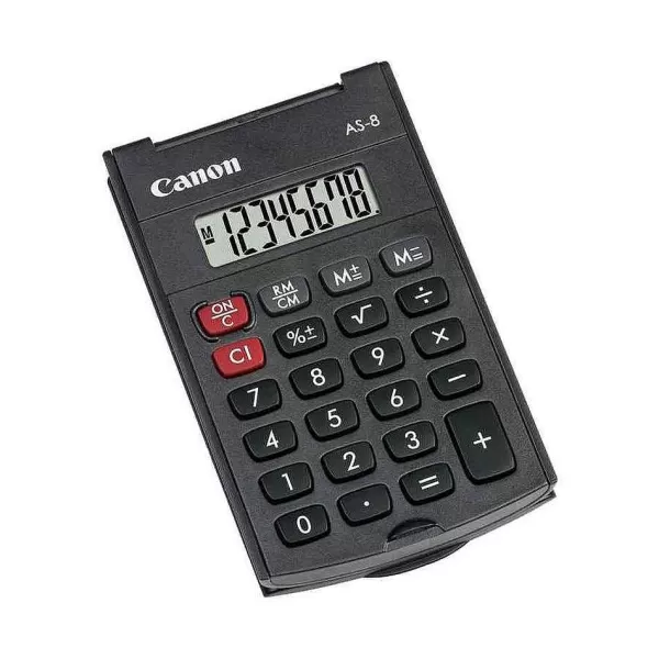 RETIF Calculatrice As-8 Couvercle Et Piles 8 Chiffres