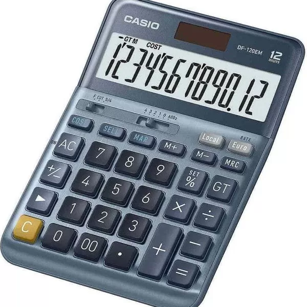 RETIF Calculatrice De Bureau Df-120Em 12 Chiffres Argent