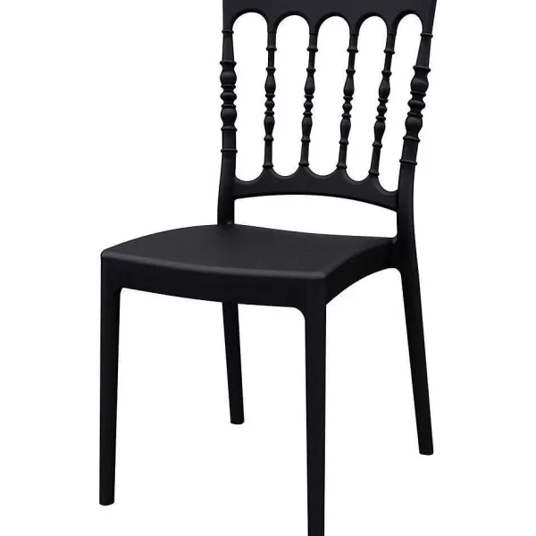 RETIF Chaise Empilable Gamme 'Napoleon' Noire