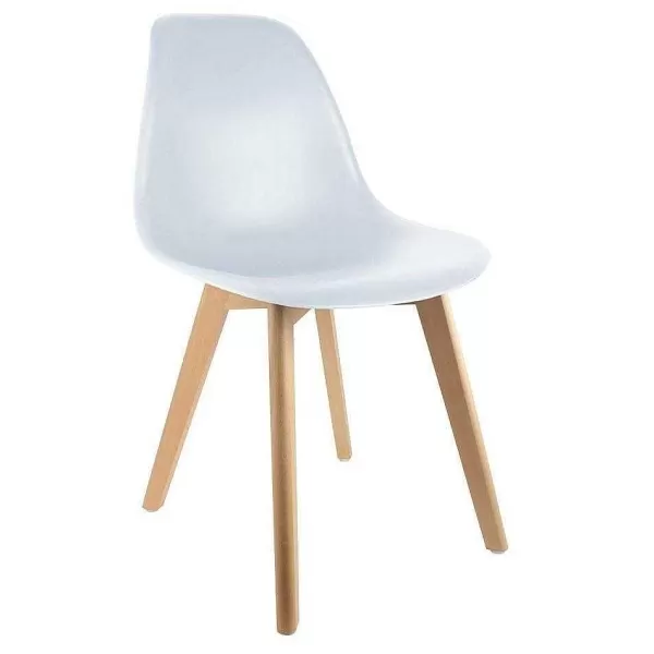 RETIF Chaise Enfant Scandinave Bois Et Polypropyl Ne