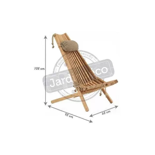 RETIF Chilienne En Bois Ecochair (Coussin Offert) Aulne