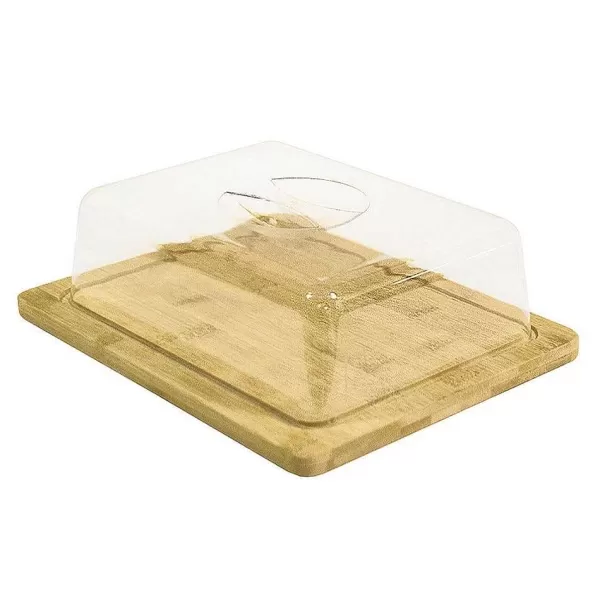 RETIF Cloche Fromages "Bamboo" Bois Et Plexi 25X20X8Cm -Par 12