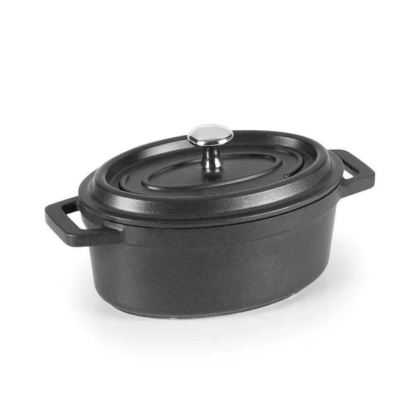 RETIF Cocotte Ovale 12X8,5Cm En Fonte Noir