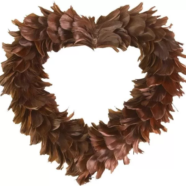 RETIF Coeur De Plumes Chocolat 38X38Cm Chocolat