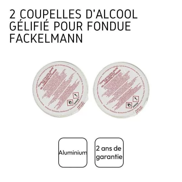 RETIF Coupelles D'Alcool G Lifi Fackelmann Par 2