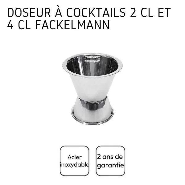 RETIF Doseur Alcool Pour Cocktails Fackelmann Bar Concept