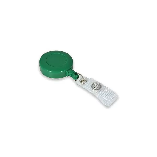 RETIF Enrouleur Attache Badge Plastique - Vert (Lot De 100)