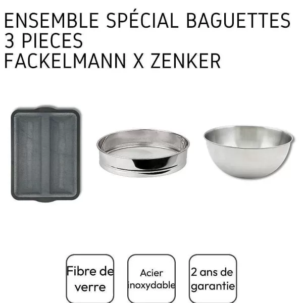 RETIF Ensemble 3 Ustensiles Sp Cial Baguette Zenker