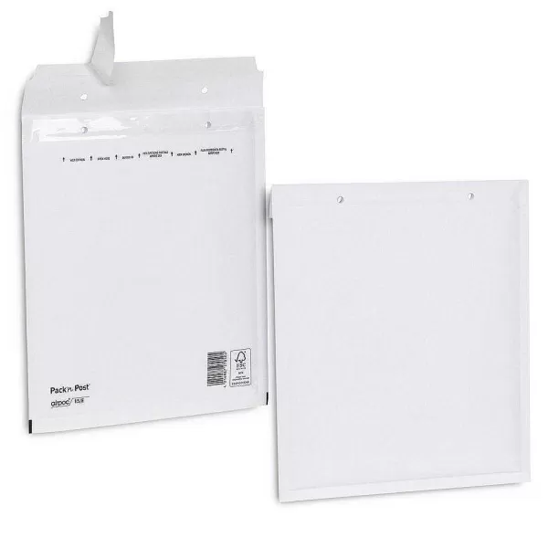 RETIF Enveloppe Bulle Kraft Blanche 24X27,5Cm - Par 100