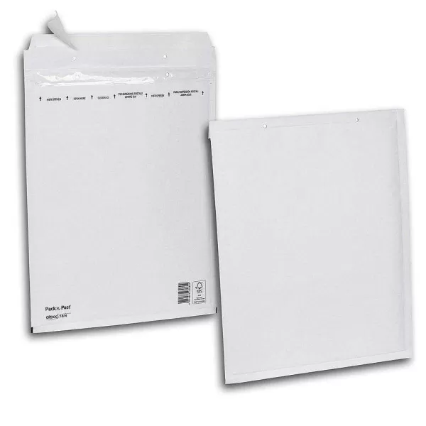 RETIF Enveloppe Bulle Kraft Blanche 29X37Cm - Par 100