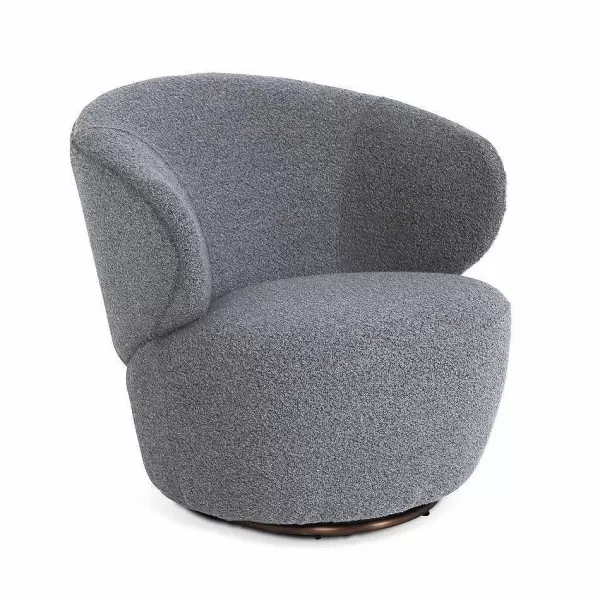 RETIF Fauteuil Cosy En Bouclette Gris