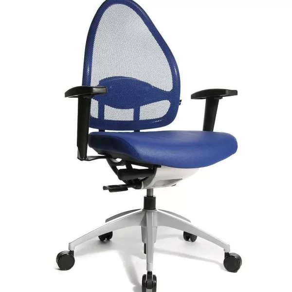 RETIF Fauteuil De Bureau Ergonomique Bas Dossier Bleu