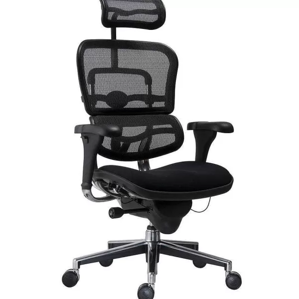 RETIF Fauteuil De Bureau Ergonomique Sp Cial Lombaire Noir