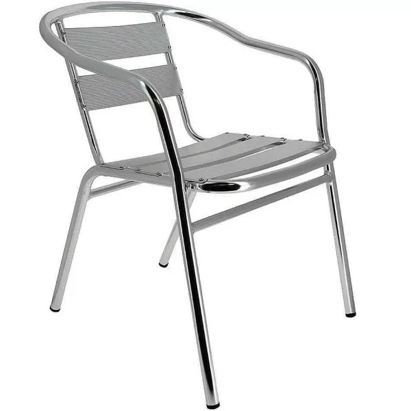 RETIF Fauteuil D'Ext Rieur Empilable Bruxelles En Aluminium