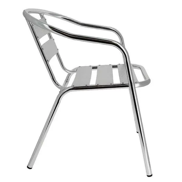 RETIF Fauteuil D'Ext Rieur Empilable Bruxelles En Aluminium