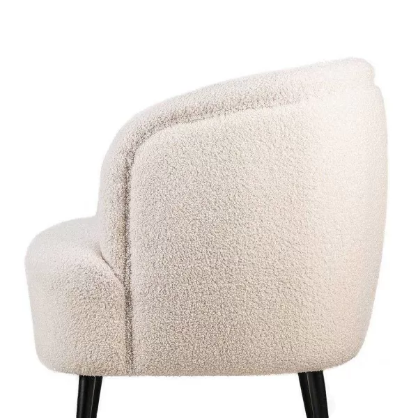 RETIF Fauteuil Scandinave Blanc Design Pieds M Tal 75X70X80Cm