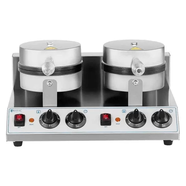 RETIF Gaufrier Double Rond 2 600 Watts Inox