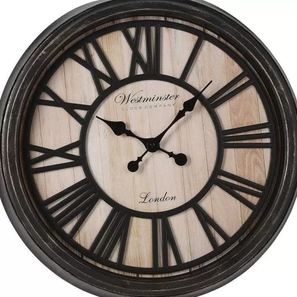 RETIF Horloge Murale Chiffres Romain En Bois 50Cm