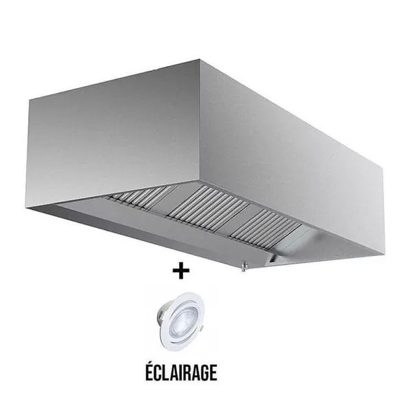 RETIF Hotte Cubique Statique 950Mm Eclairage Filtre + Robinet Vidange