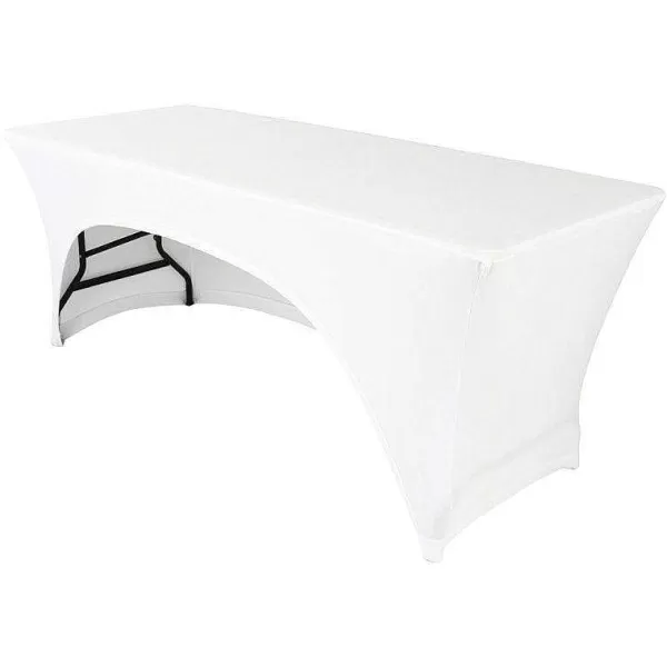 RETIF Housse Stretch Table Rectangulaire Blanc Lasthanne 180X76X90 Cm