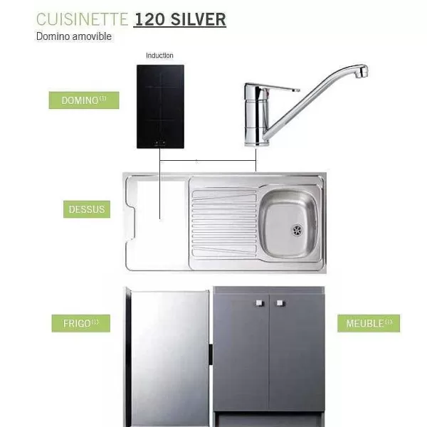 RETIF Kitchenette Compl Te Avec Plaque De Cuisson Induction