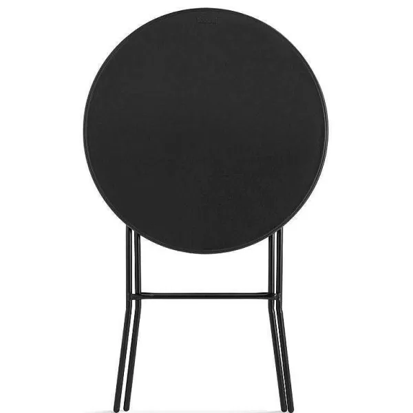 RETIF Mange-Debout Hdpe Rond Noir Rekkem 80X110 Cm