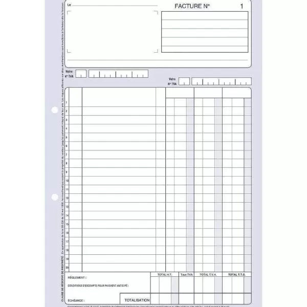 RETIF Manifold Factures Autocopiant Format A4 50 Dupli