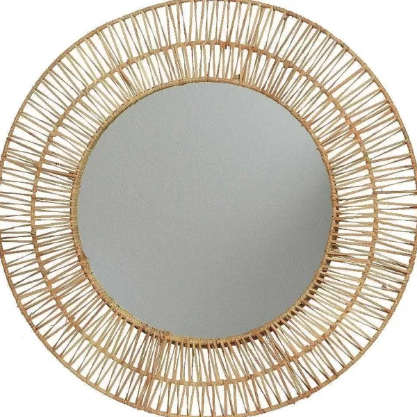 RETIF Miroir En Rotin 58Cm