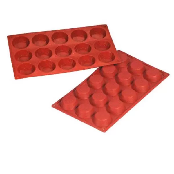 RETIF Moule Petits Fours 5X15Cm Silicone Rouge 17,5X30Cm