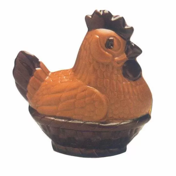 RETIF Moule Pour Chocolat Poule Sur Panier En Hauteur