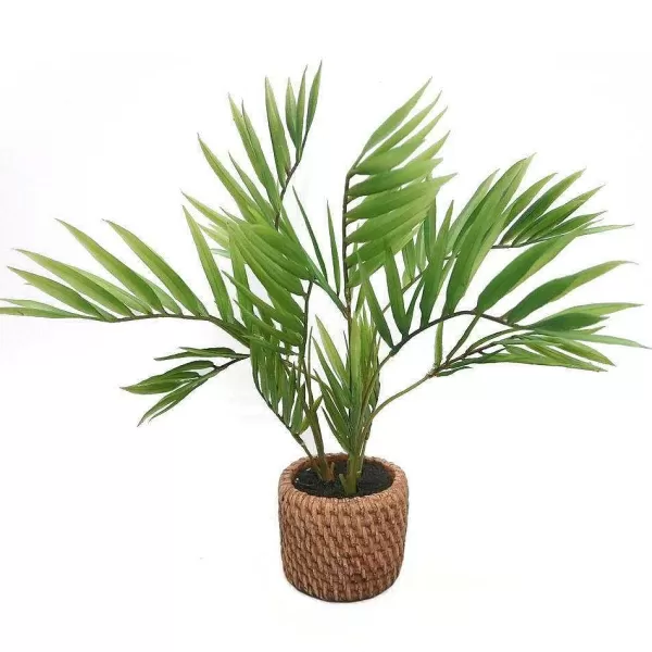 RETIF Palmier Areca Dans Pot C Ramique Effet Cannage H35Cm