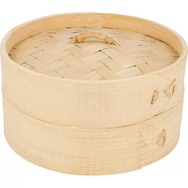 RETIF Panier Dim Sum + Couvercle En Bambou Naturel 15X8Cm