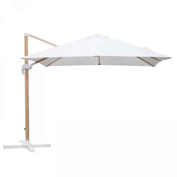 RETIF Parasol D Port Carr 3X3M Effet Bois Cru