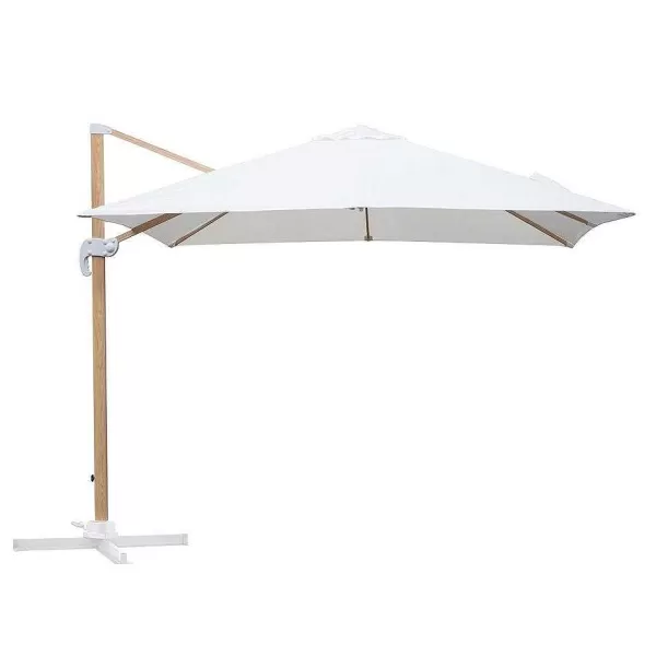 RETIF Parasol D Port Carr 3X3M Effet Bois Cru