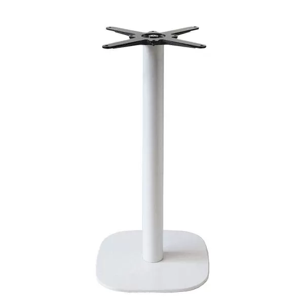 RETIF Pi Tement Pour Mange-Debout H110Cm Mod Le Round Blanc